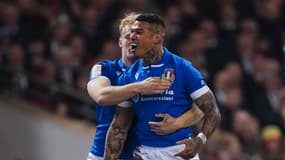 Monty Ioane lors de pays de Galles-Italie, le 16 mars 2024.
