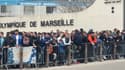 Les supporters de l'OM devant la Commanderie à la veille du choc face au PSG