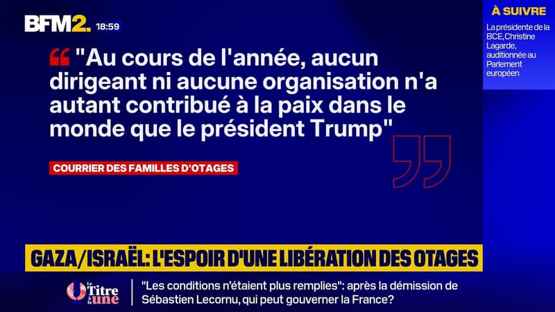 Des familles d'otages israéliens soutiennent Donald Trump comme Prix Nobel de la paix