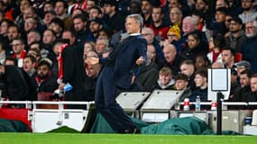 Luis Enrique lors du match Arsenal-PSG (2-0, Ligue des champions), le 1er octobre 2024