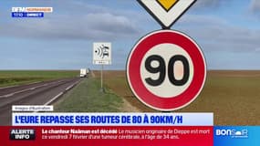 Retour à 90 km/h: l'Eure réhausse la vitesse de ses routes départementales