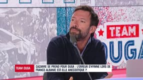 Team Duga - Le couac de l'hymne lors de France-Albanie... vu par Cazarre