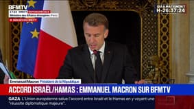 Guerre à Gaza: "Un accord historique a été conclu" en Égypte, assure Emmanuel Macron