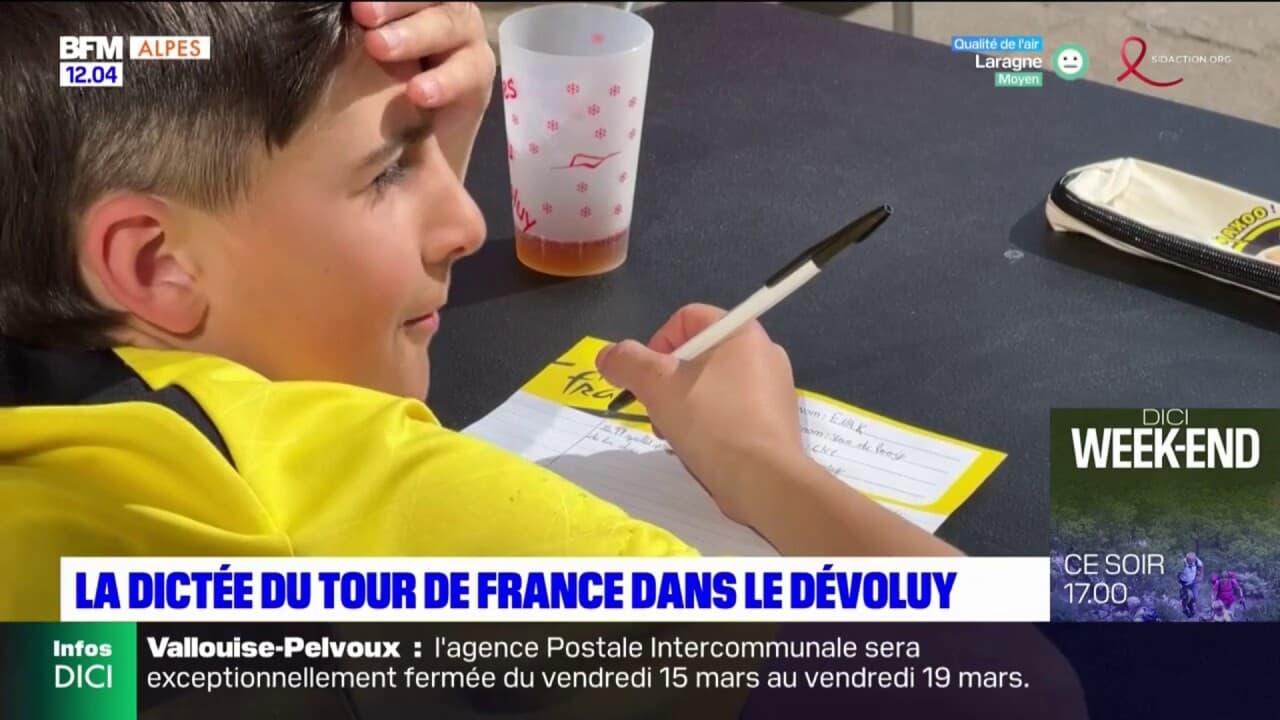HautesAlpes des élèves participent à la dictée du Tour de France à