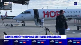 Les vols commerciaux reprennent progressivement à l'aéroport Lyon-Saint Exupéry