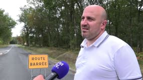 Ludovic, première personne sur les lieux de l'accident de minibus survenu à Houeillès (Lot-et-Garonne), témoigne sur BFMTV au lendemain du drame, le 26 août 2023.