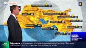 Météo Bouches-du-Rhône: un mercredi ensoleillé et chaud, jusqu'à 33°C à Marseille