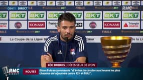 Selon Léo Dubois, défenseur de l'Olympique Lyonnais, le match sera forcément différent sans Mbappé
