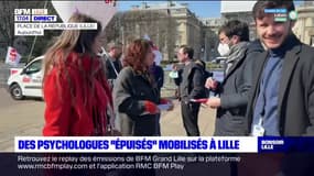 Des psychologues "épuisés" mobilisés à Lille