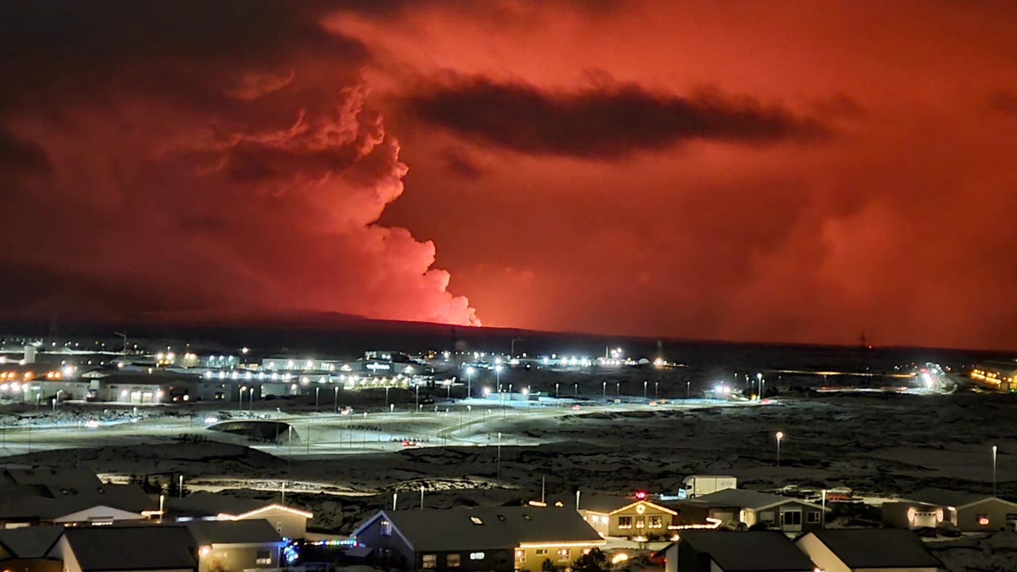Eruption volcanique en Islande, le 18 décembre 2023