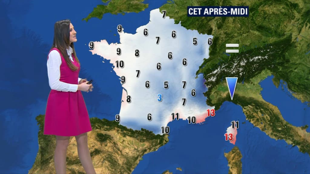 Les températures vendredi 2 février 2018 Les températures vendredi 2 février 2018