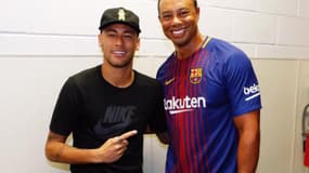 Neymar et Tiger Woods