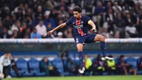 Le capitaine brésilien du PSG marquinhos a conservé de sa rencontre avec Amine Harit une balafre impressionnante