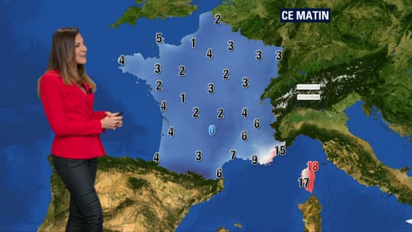 Météo températures lundi matin