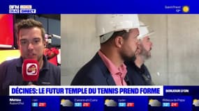 Décines: le futur temple du tennis, porté par Jo-Wilfried Tsonga, prend forme