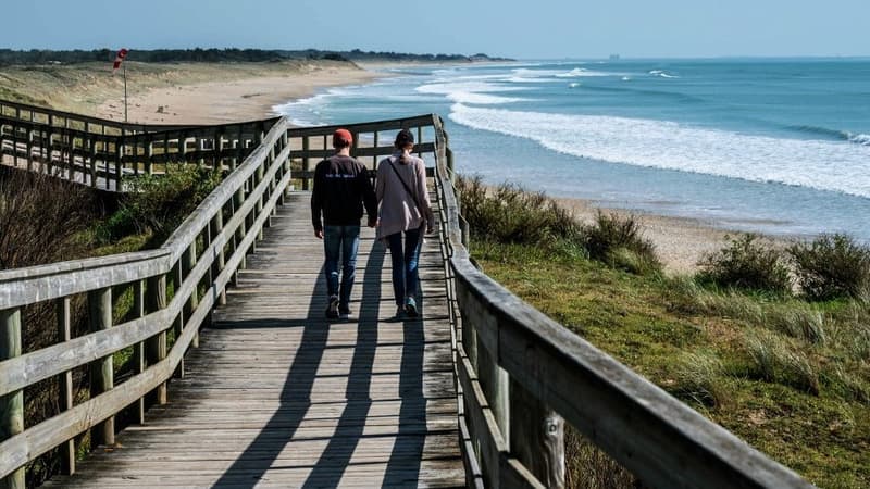 Le littoral de la commune de Bois-Plage, dans le sud-ouest de la France (Photo d'illustration).