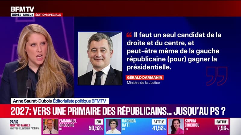 Présidentielle 2027: Gérald Darmanin plaide pour un candidat unique de la droite... à la gauche républicaine?