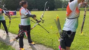 Des athlètes indiennes à Compiègne