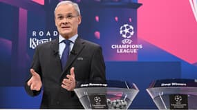 Giorgio Marchetti lors d'un tirage au sort en Ligue de champions