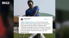 Essien a désormais sa statue (complètement ratée, comme Ronaldo et Maradona)