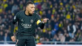 Kylian Mbappé lors de Nantes-PSG (0-2, L1), le 17 février 2024