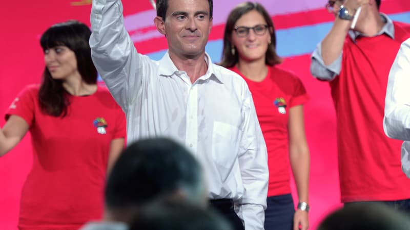 Manuel Valls est resté à la tribune pendant une heure.