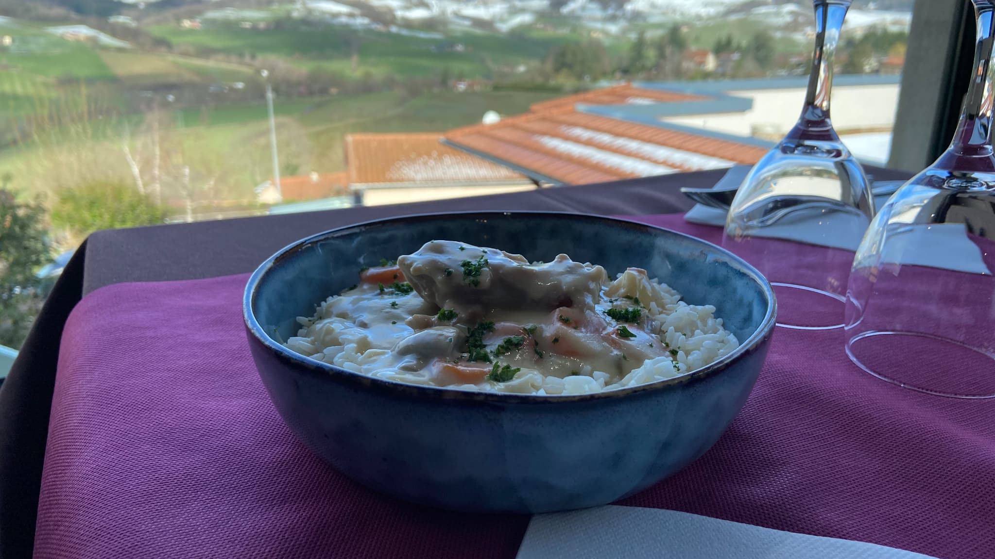 La blanquette de veau de Loïc Martinière, chef du Relais des bergers, dans le Rhône. 