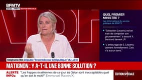 Stéphanie Rist, députée Ensemble pour la République du Loiret, souhaite voir un "négociateur préfigurateur" au poste de Premier ministre 