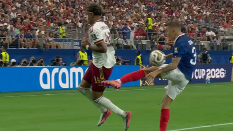 France-Espagne: la vidéo de la faute de Digne sur Yamal qui a offert un penalty à la Roja