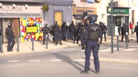 Les forces de l'ordre ont été mobilisés tout le week-end à Romans-sur-Isère à cause de manifestations de militants d'extrême droite