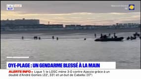 Pas-de-Calais: un gendarme blessé sur une plage en tentant d'empêcher des migrants de prendre la mer