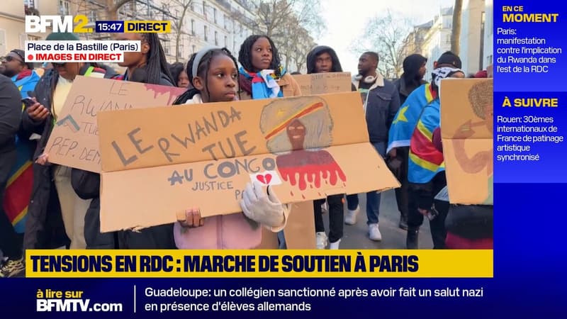 Tensions en RDC: une manifestation de soutien à Paris