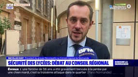 Conseil régional de Normandie: après l'attentat d'Arras, la sécurité dans les lycées remise en question