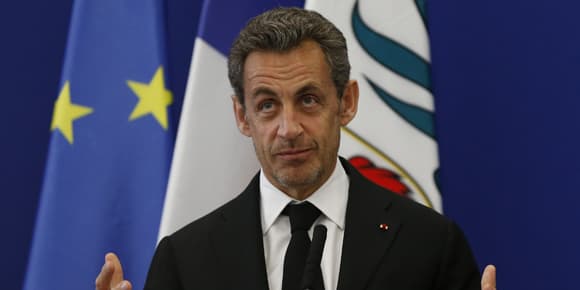Nicolas Sarkozy lors d'un discours à Nice le 10 mars dernier.