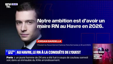 "Notre ambition est d'avoir un maire RN au Havre en 2026", affirme Jordan Bardella