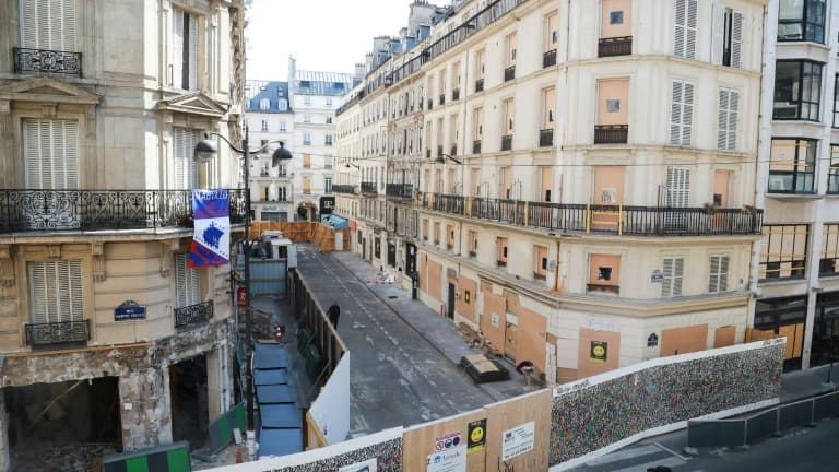 La rue de Trévise à Paris, le 8 juillet 2019, six mois après l'explosion accidentelle, qui a causé la mort de quatre personnes. (Photo d'illustration)
