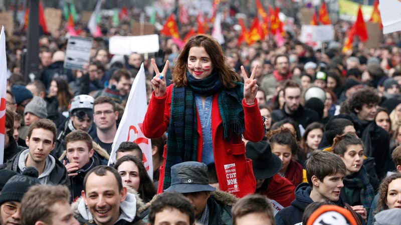 Etudiants et lycéens sont descendus dans la rue le 9 mars contre la loi El Khomri.