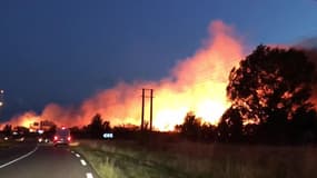 Incendie d'une usine de traitement des déchets à Bruguières - Témoins BFMTV