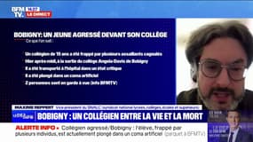 Agression d'un collégien à Bobigny: "Malheureusement, nous ne sommes pas surpris. Cela n'empêche pas d'être horrifiés", réagit Maxime Reppert, vice-président du Snalc