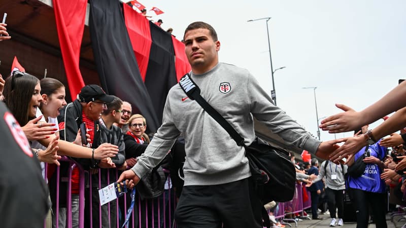 Le joueur du Stade Toulousain Antoine Dupont