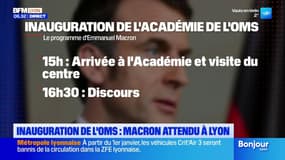 Lyon: Macron en visite pour l'inauguration de l'Académie de l'Organisation mondiale de la Santé