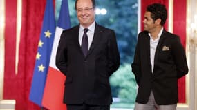 François Hollande et Jamel Debbouze, le 12 juin 2013