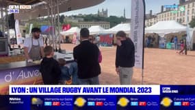 Lyon: à six mois de la Coupe du Monde, un village rugby ouvert place Bellecour