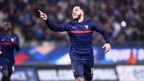 Rayan Cherki avec les espoirs en 2022.