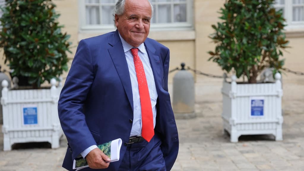 Jean-Paul Mattéi à Matignon le 18 septembre 2023