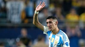 Angel Di Maria en larmes lors de la finale de la Copa America, le 15 juillet 2024.
