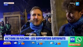 "On a été solides": les supporteurs satisfaits de la victoire du Racing face à Montpellier