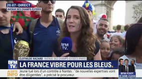 La liesse des supporters français sur les Champs-Élysées
