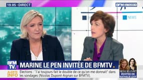 Marine Le Pen face à Ruth Elkrief