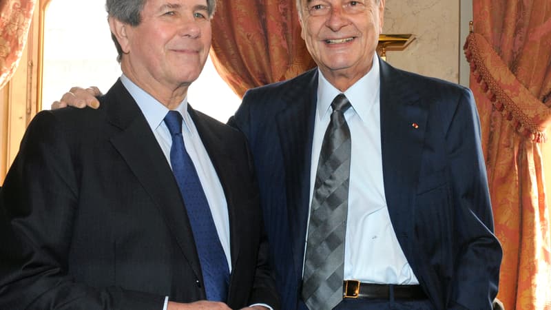 Jean-Louis Debré et Jacques Chirac en 2009.